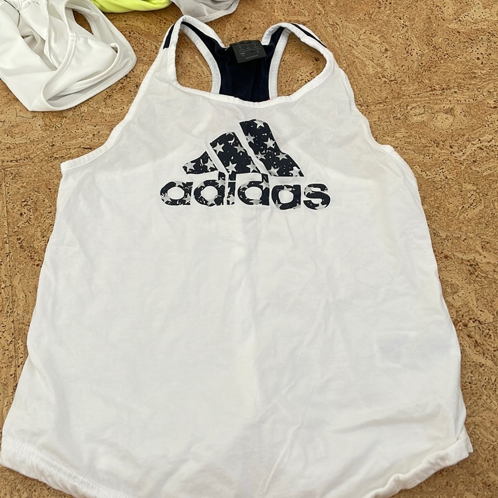 adidas racer back top womens usa theme